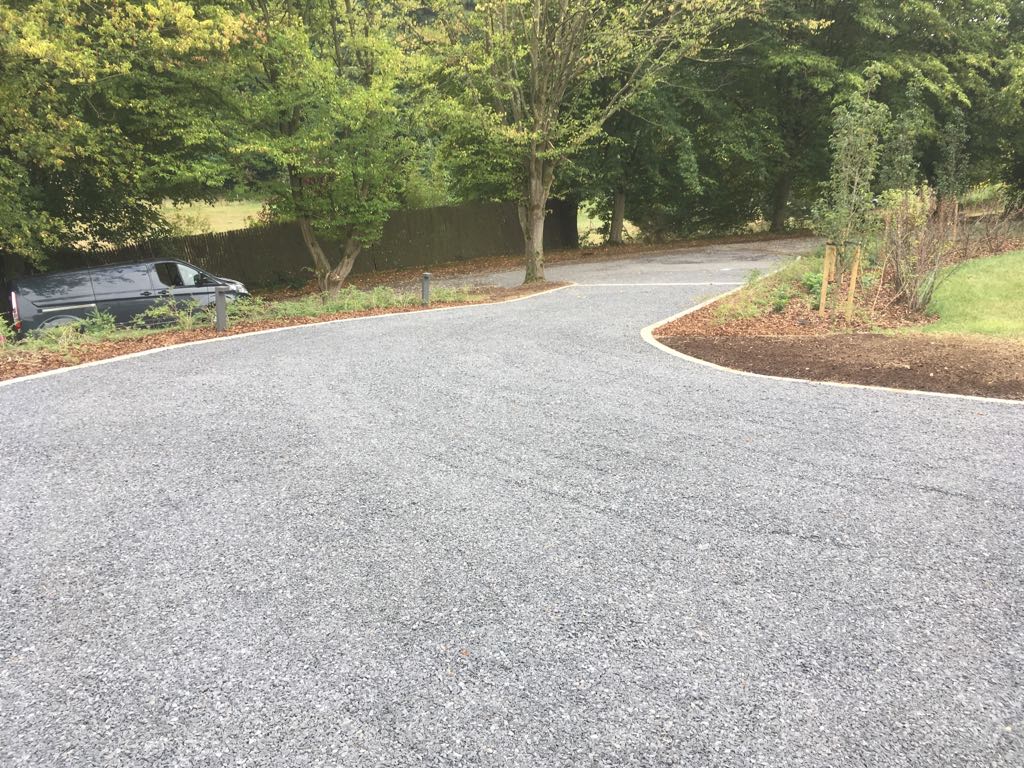 Allée en gravier avec nidagravel